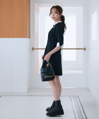 《Ｍ　Ｍａｇｌｉｅ　ｌｅ　ｃａｓｓｅｔｔｏ×冨張愛》“纏うだけで叶う”　品格ドッキングミニワンピース（５１５１１７２２１５）