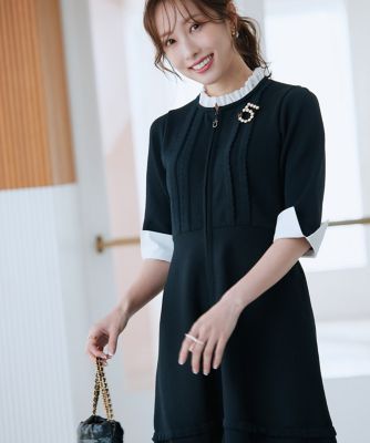 《Ｍ　Ｍａｇｌｉｅ　ｌｅ　ｃａｓｓｅｔｔｏ×冨張愛》“纏うだけで叶う”　品格ドッキングミニワンピース（５１５１１７２２１５）