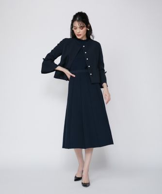 《大きいサイズ》上品フリルニットワンピース《Ｍ　Ｍａｇｌｉｅ　ｌｅ　ｃａｓｓｅｔｔｏ》（５１５１１７２５０３）