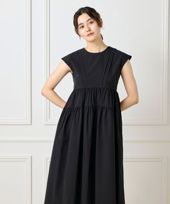＜Maglie le cassetto L (Women/大きいサイズ)＞《大きいサイズ》タックフレンチティアードワンピース（５１５２１２１８１６）