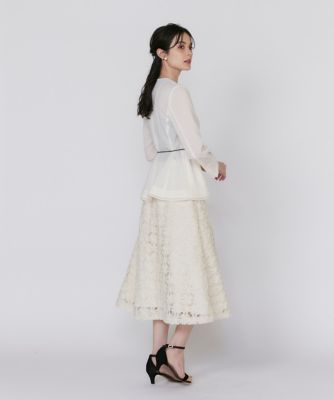 シアーラインノーカラージャケット（5152141002） | Maglie