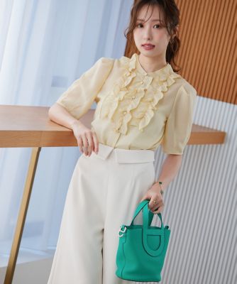 【M Maglie le cassetto×冨張愛コラボ】ブラウス　新品未使用 M Maglie le cassetto×冨張愛》“フリリッシュ