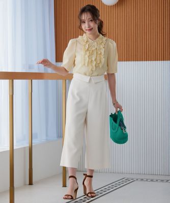 《大きいサイズ》“フリリッシュ”　シアーブラウス《Ｍ　Ｍａｇｌｉｅ　ｌｅ　ｃａｓｓｅｔｔｏ×冨張愛》（５１５２１８２５０４）
