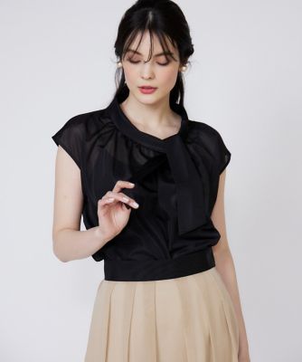 ＜Maglie le cassetto  (Women)＞アシンメトリーシアーカットソー（５１５２１９０００４）