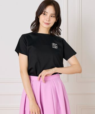 ＜Maglie le cassetto L (Women/大きいサイズ)＞《大きいサイズ》ＬＯＶＥＲコンパクトＴシャツ（５１５２１９０８０８）