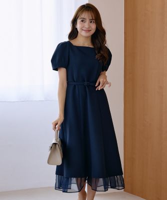 曽田茉莉江コラボ》“艶めく”クラシカルワンピース