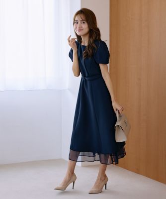 曽田茉莉江コラボ》“艶めく”クラシカルワンピース