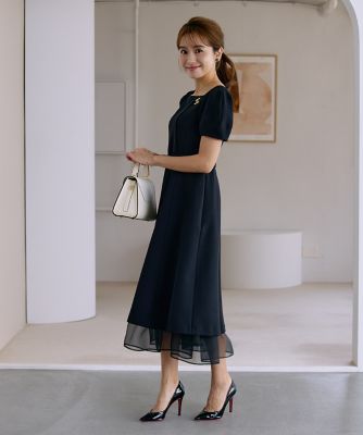 曽田茉莉江コラボ》“艶めく”クラシカルワンピース