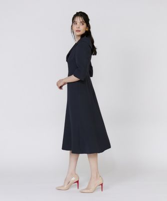 M Maglie le cassetto》ショールカラーワンピース