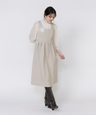 フランドル45周年限定コレクション》フラワーモチーフワンピース《M