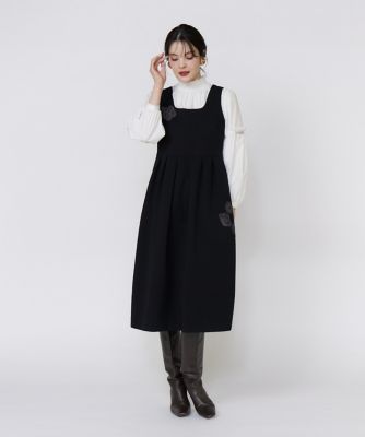 フランドル45周年限定コレクション》フラワーモチーフワンピース《M