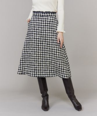 千鳥フレアスカート（5154152020） | Maglie le cassetto