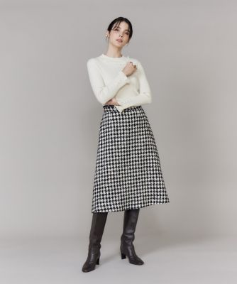 千鳥フレアスカート（5154152020） | Maglie le cassetto