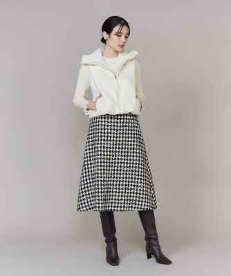 千鳥フレアスカート（5154152020） | Maglie le cassetto