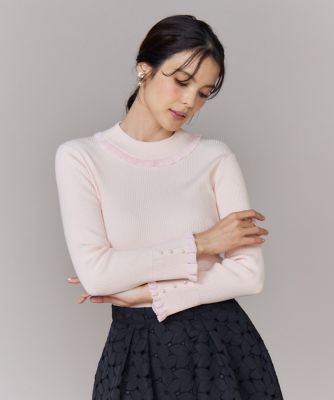 ＜Maglie le cassetto L (Women/大きいサイズ)＞《大きいサイズ》ハイネックリブプルオーバー（５１５４１７０８１６）