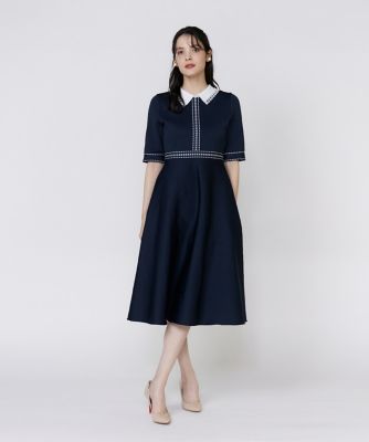 M Maglie le cassetto》レース衿ニット