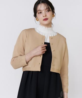 ＜Maglie le cassetto L (Women/大きいサイズ)＞《大きいサイズ》くるみボタンニットカーディガン《Ｍ　Ｍａｇｌｉｅ　ｌｅ　ｃａｓｓｅｔｔｏ》（５１５４１７８５１０）