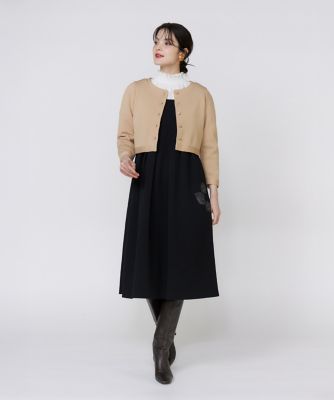 大きいサイズ》くるみボタンニットカーディガン《M Maglie le