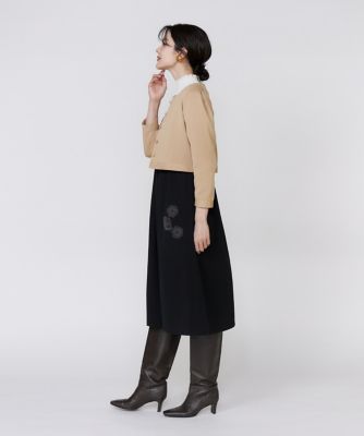 大きいサイズ》くるみボタンニットカーディガン《M Maglie le