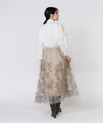 袖ビジューボウタイブラウス（5154182007） | Maglie le