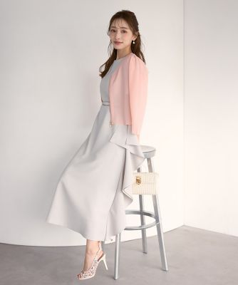 大きいサイズ》“華やぎ”主役フリルワンピース《M Maglie le