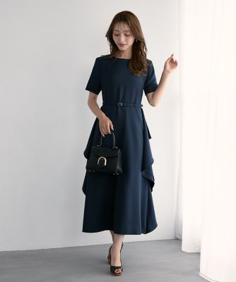 大きいサイズ》“華やぎ”主役フリルワンピース《M Maglie le