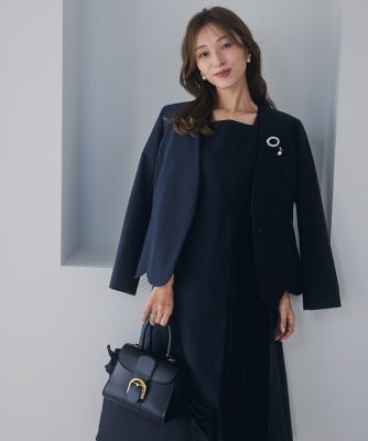 大きいサイズ》ハンサムスカラップジャケット《M Maglie le