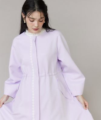 M Maglie le cassetto》配色フラワーレースコート