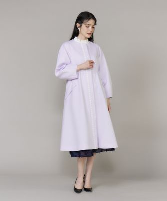 M Maglie le cassetto》配色フラワーレースコート