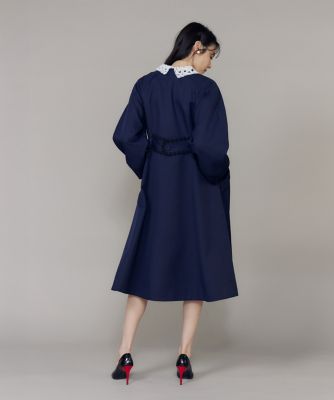 M Maglie le cassetto》配色フラワーレースコート