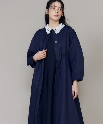 ＜Maglie le cassetto L (Women/大きいサイズ)＞《大きいサイズ》配色フラワーレースコート《Ｍ　Ｍａｇｌｉｅ　ｌｅ　ｃａｓｓｅｔｔｏ》（５１６１１１４５０７）