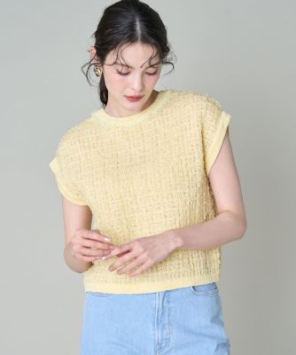 2WAYラメツイードニット（5161170012） | Maglie le