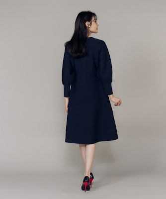 M Maglie le cassetto》衿レースニットワンピース