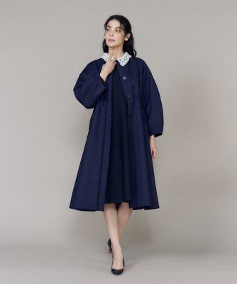 M Maglie le cassetto》衿レースニットワンピース