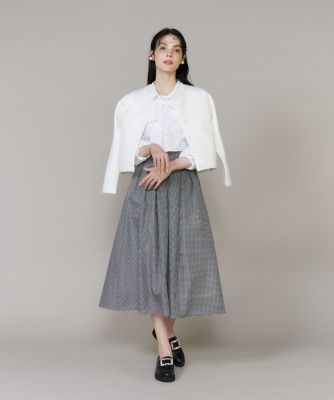 サテンリボンニットジャケット（5161174007） | Maglie le