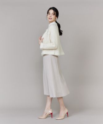 ラメフェザーニットジャケット（5161178017） | Maglie le