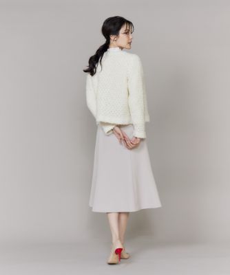 ラメフェザーニットジャケット（5161178017） | Maglie le