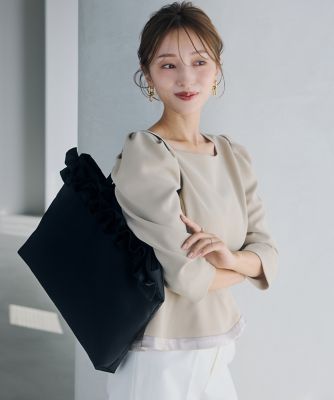 M Maglie le cassetto×吉田理紗》フリルトートバッグ