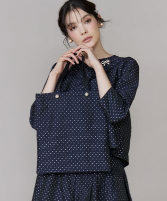 ＜Maglie le cassetto  (Women)＞ラメドットジャカードトートバッグ（５１６１２０１００２）