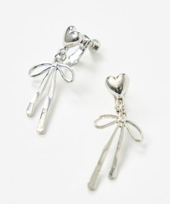 ＜Maglie le cassetto  (Women)＞リボンモチーフイヤリング（５１６１２９５６０８）