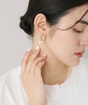 ゴールドパールイヤリング（5161295609） | Maglie le