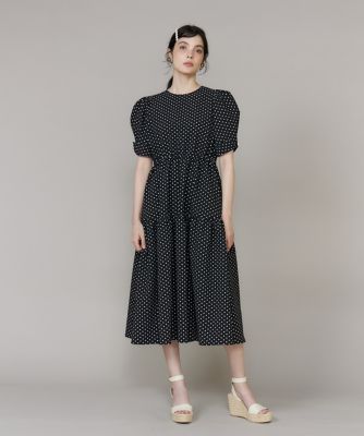 ドットティアードワンピース（5162121013） | Maglie le