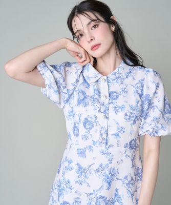 うみ ⭐︎マーリエルカセット ＊シアーラインノーカラージャケット Maglie le cassetto (Women) / マーリエ ル カセット TOP