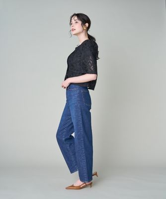 大きいサイズ》フラワーレース柄半袖ジャケット《M Maglie le