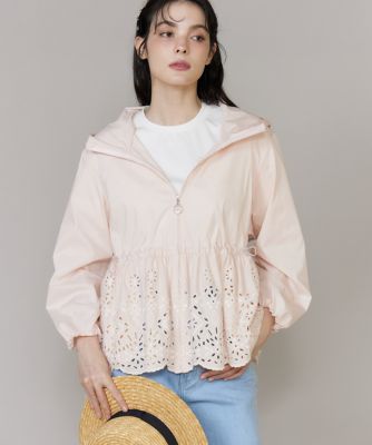 Maglie le cassetto L (Women/大きいサイズ)/マーリエ ル カセット L 《大きいサイズ》ラッシュガードレースブルゾン《Ｍ　Ｍａｇｌｉｅ　ｌｅ　ｃａｓｓｅｔｔｏ》（５１６２１４４５１６）