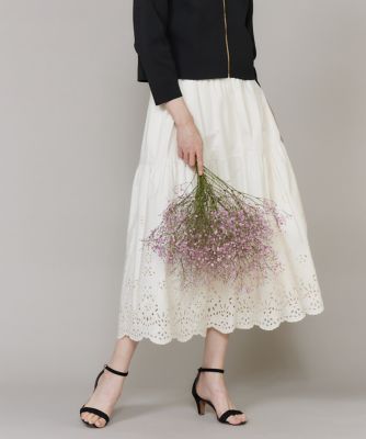 ＜Maglie le cassetto  (Women)＞《Ｍ　Ｍａｇｌｉｅ　ｌｅ　ｃａｓｓｅｔｔｏ》ラッシュガードレーススカート（５１６２１５２２１８）