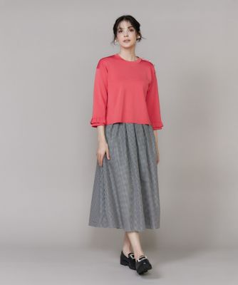 大きいサイズ》ロゴテープタックスカート《M Maglie le