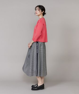 大きいサイズ》ロゴテープタックスカート《M Maglie le