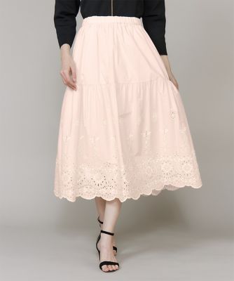 ＜Maglie le cassetto L (Women/大きいサイズ)＞《大きいサイズ》ラッシュガードレーススカート《Ｍ　Ｍａｇｌｉｅ　ｌｅ　ｃａｓｓｅｔｔｏ》（５１６２１５２５１８）