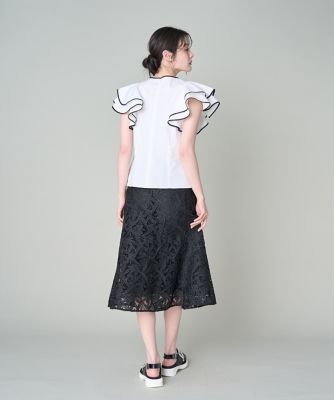 大きいサイズ》フラワーレース柄スカート《M Maglie le